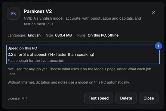 A ready model: its speed and what uses it